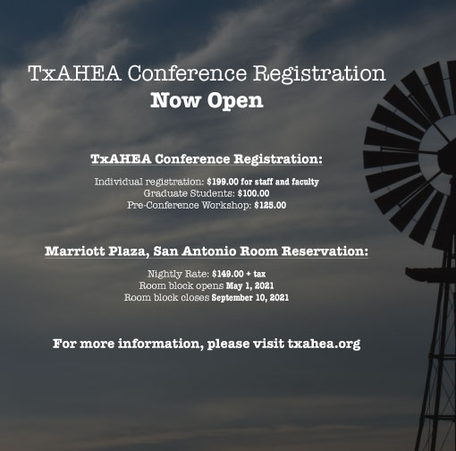 TxAHEA Conference Registration