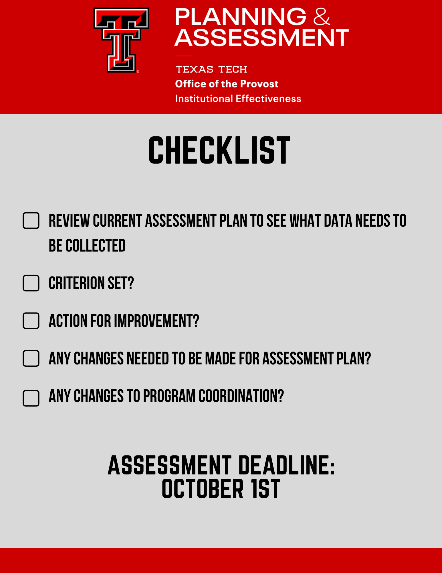 Checklist
