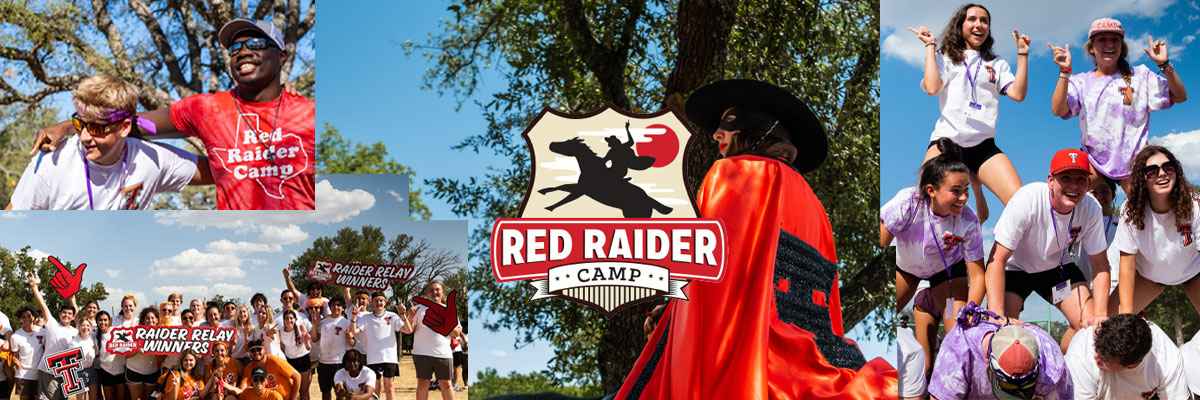 Images of students at Red Raider Camp