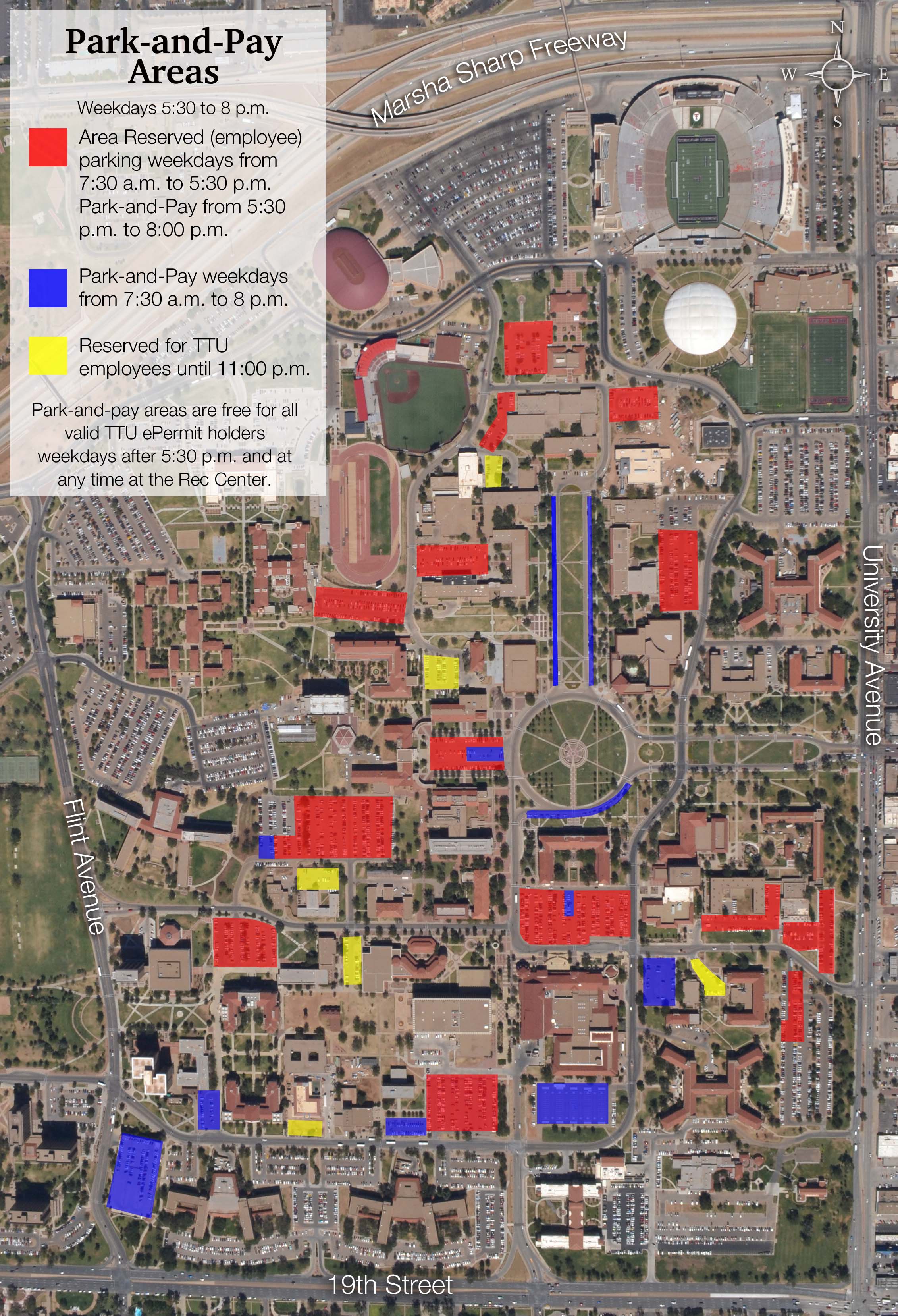 Park And Pay Transportation Parking Services TTU