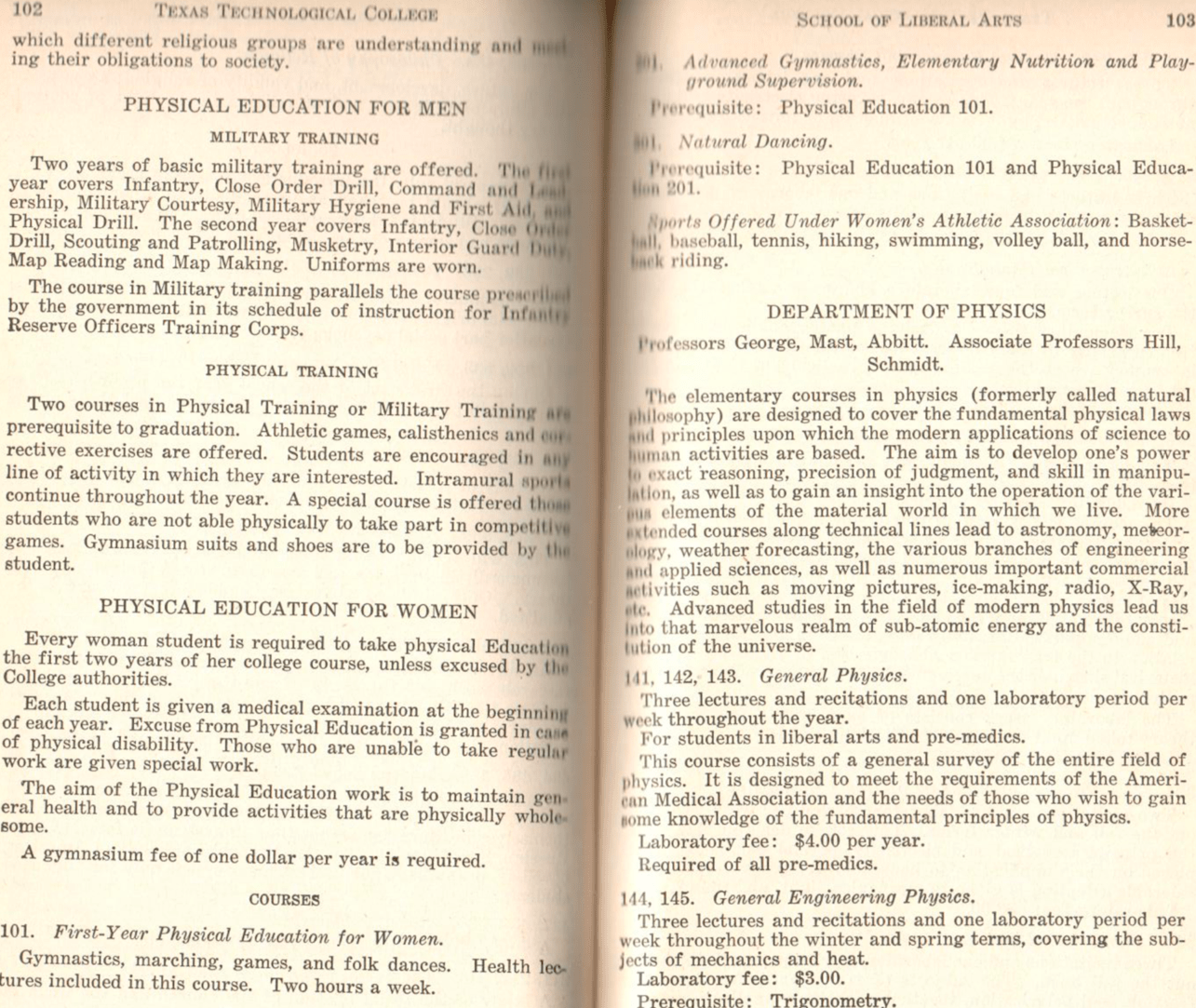 Department History Department History People Physics and Astronomy TTU