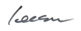 department chair Dr. Sung-Won Lee's signature