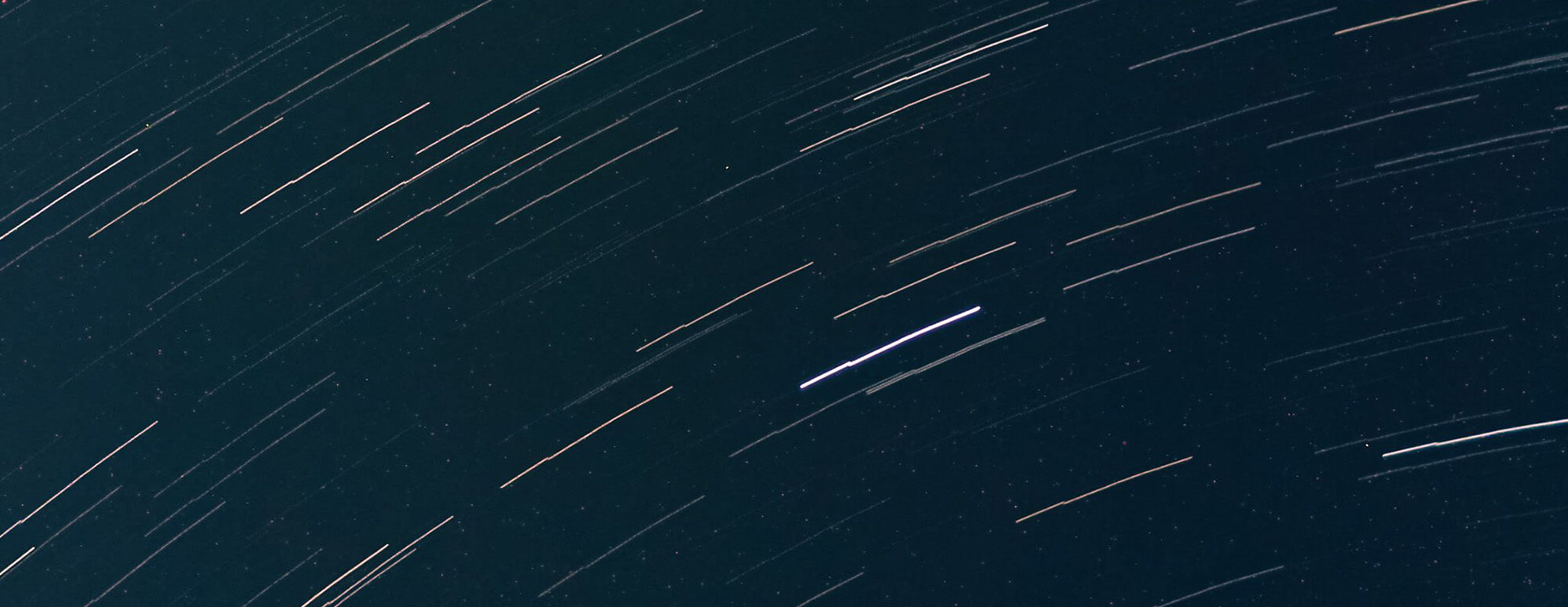 long exposure of stars against a night sky
