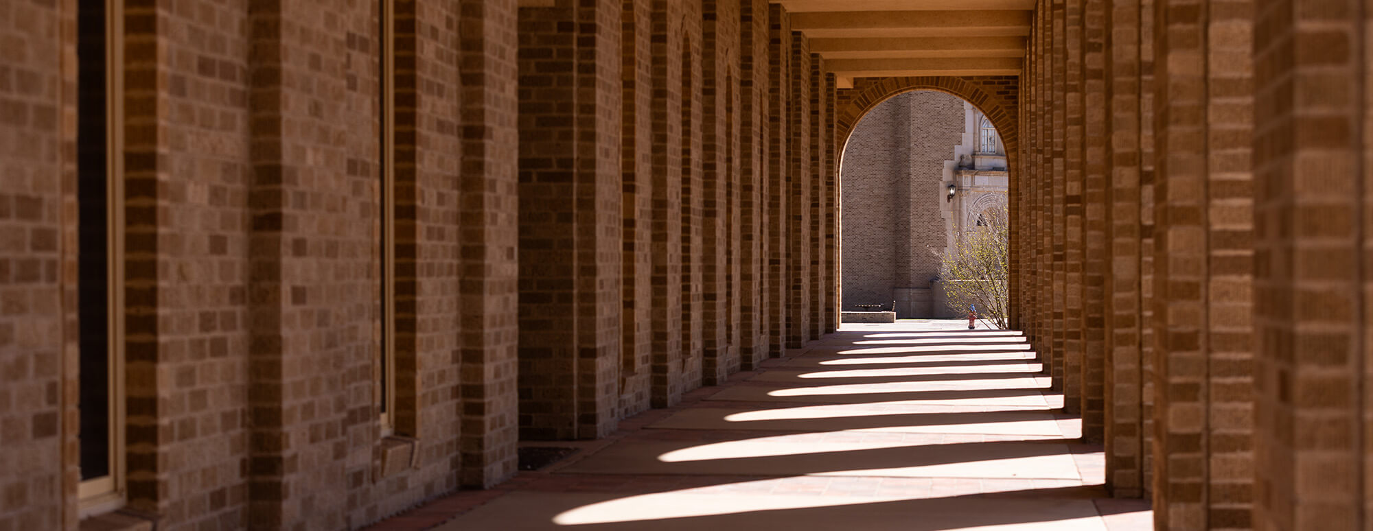 exterior arched of building near academic sciences building