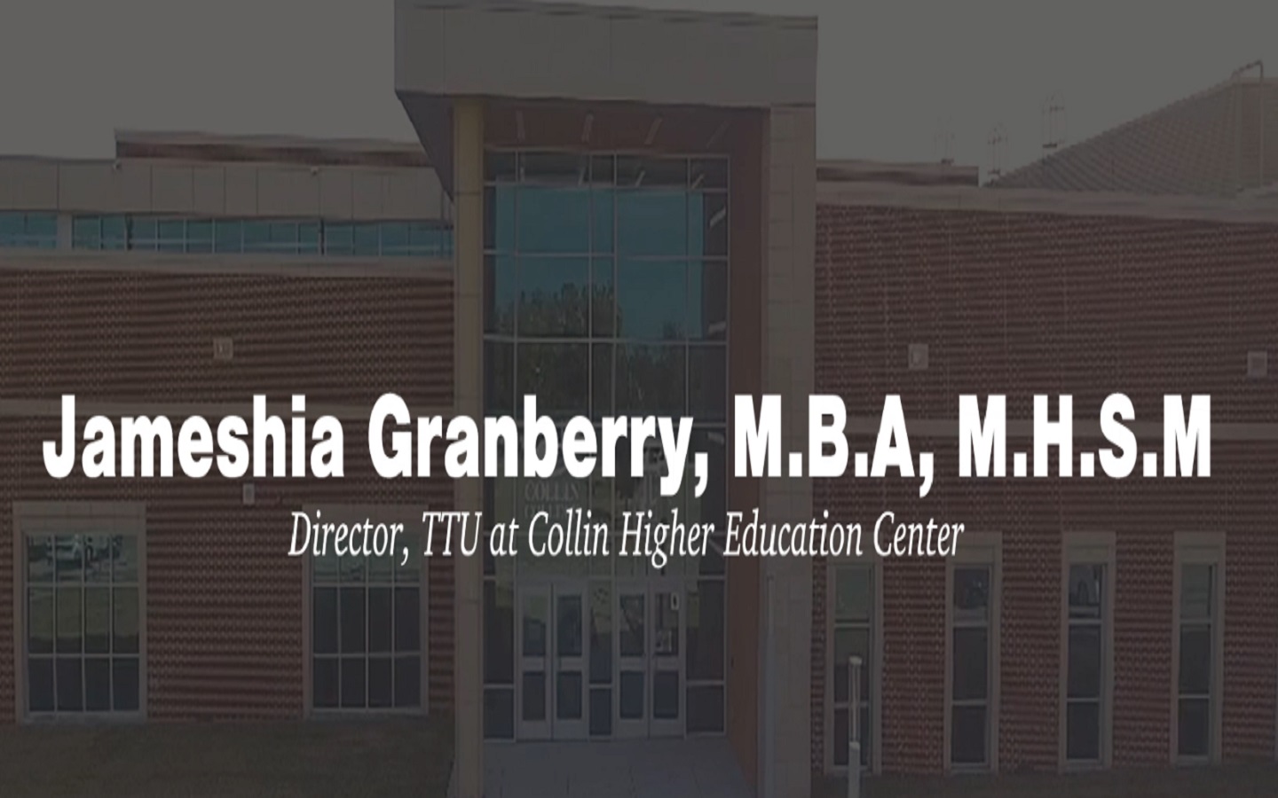 Jameshia Granberry MBA MHSM