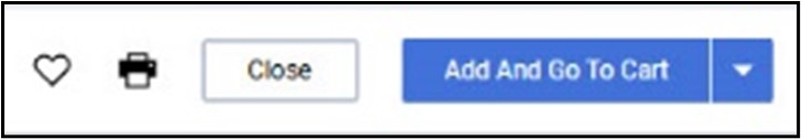 Screenshot depicting the Add and Go to Cart button in TechBuy