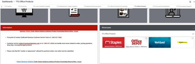 office products widget in techbuy