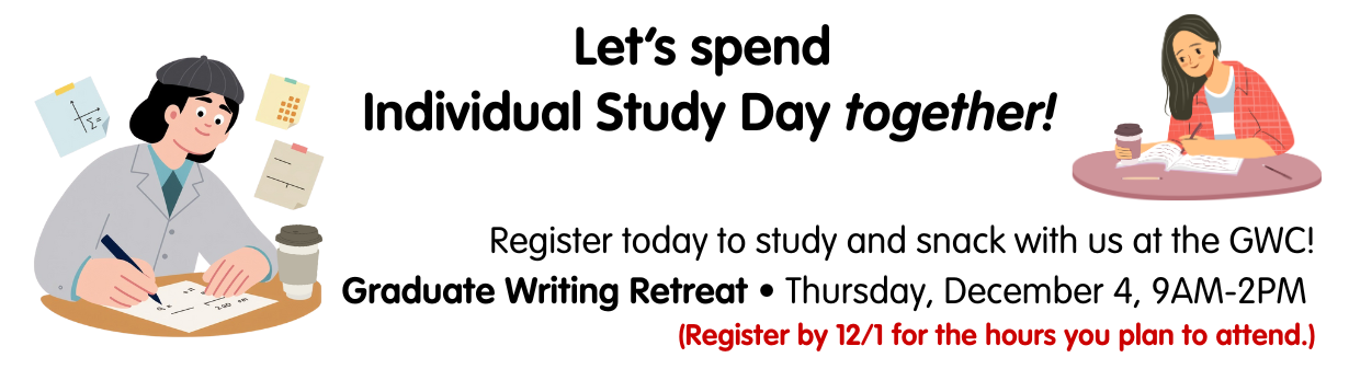 Graduate Writing Retreat link