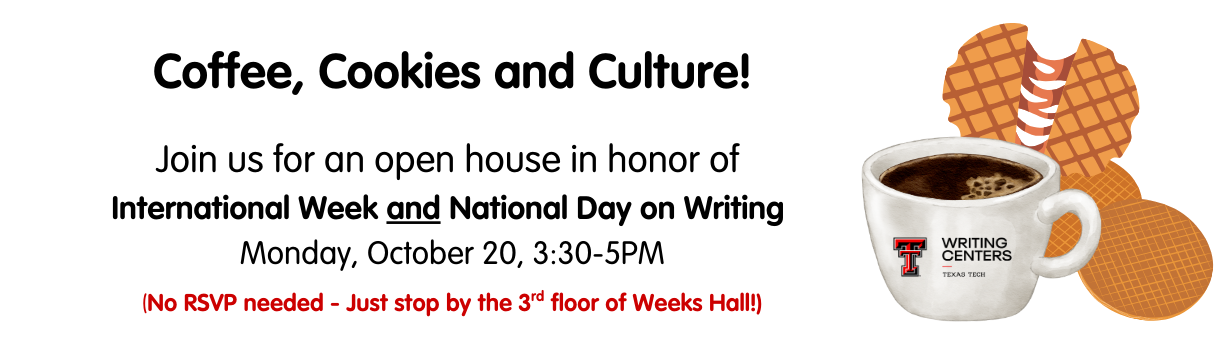National Day on Writing Open House