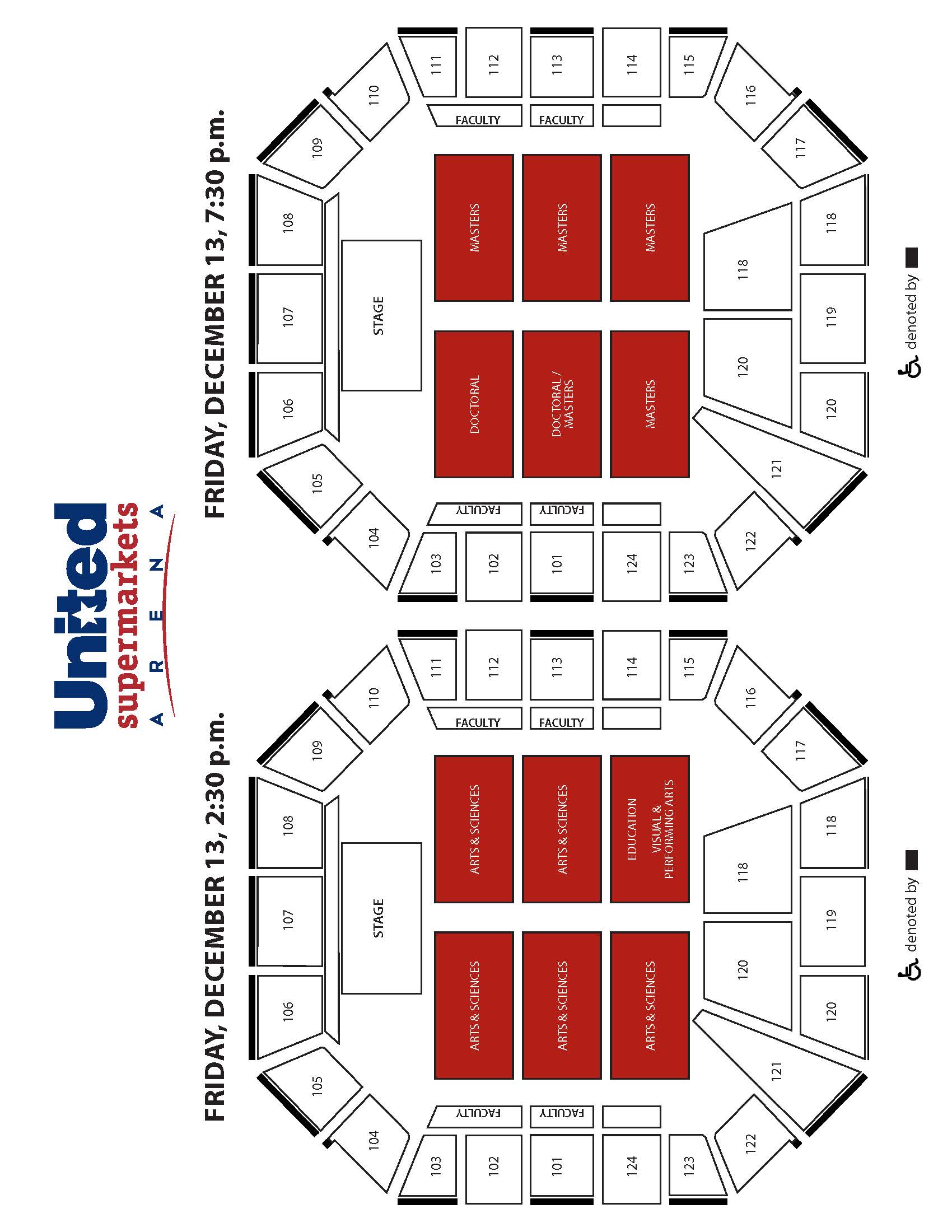 Arena Map and Guest Seating