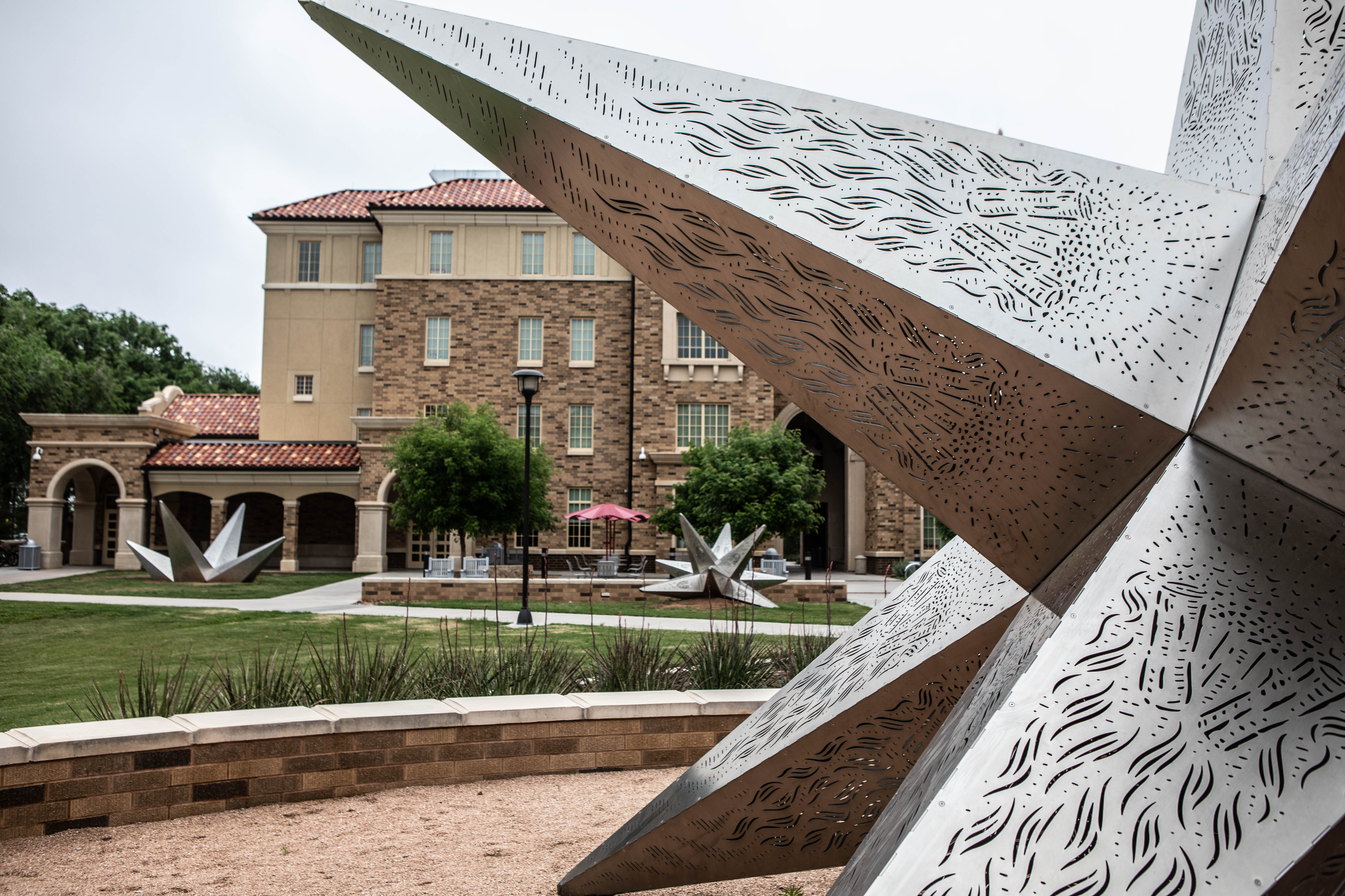 Image of a sculpture in front of a building