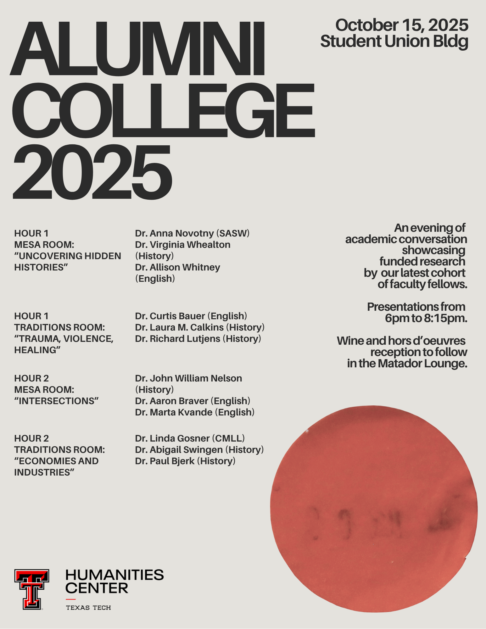 Alumni College 2025 Schedule