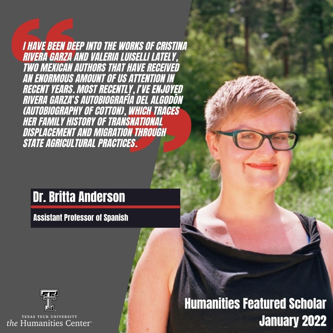 B. Anderson Featured Scholar