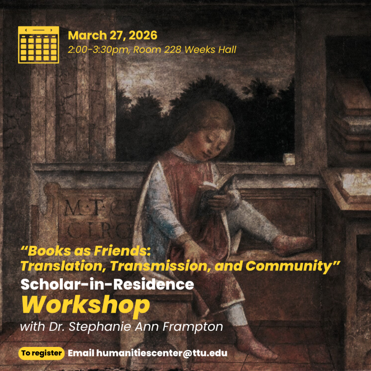 Scholar in Residence March Workshop Call