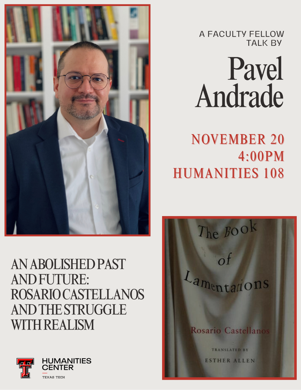 Pavel Andrade Talk - November 20
