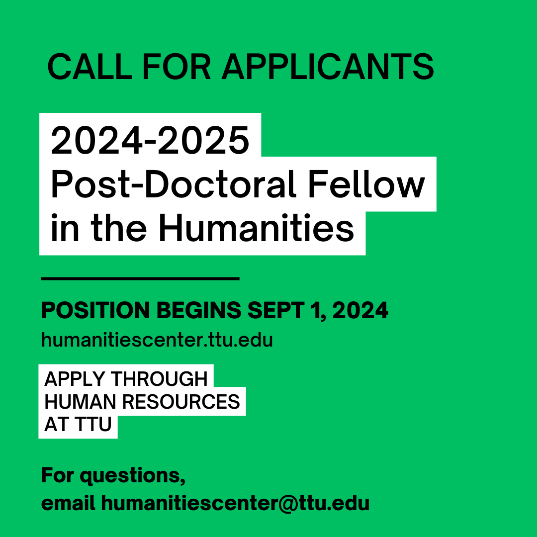 Post-Doctoral Fellowship in the Humanities Call