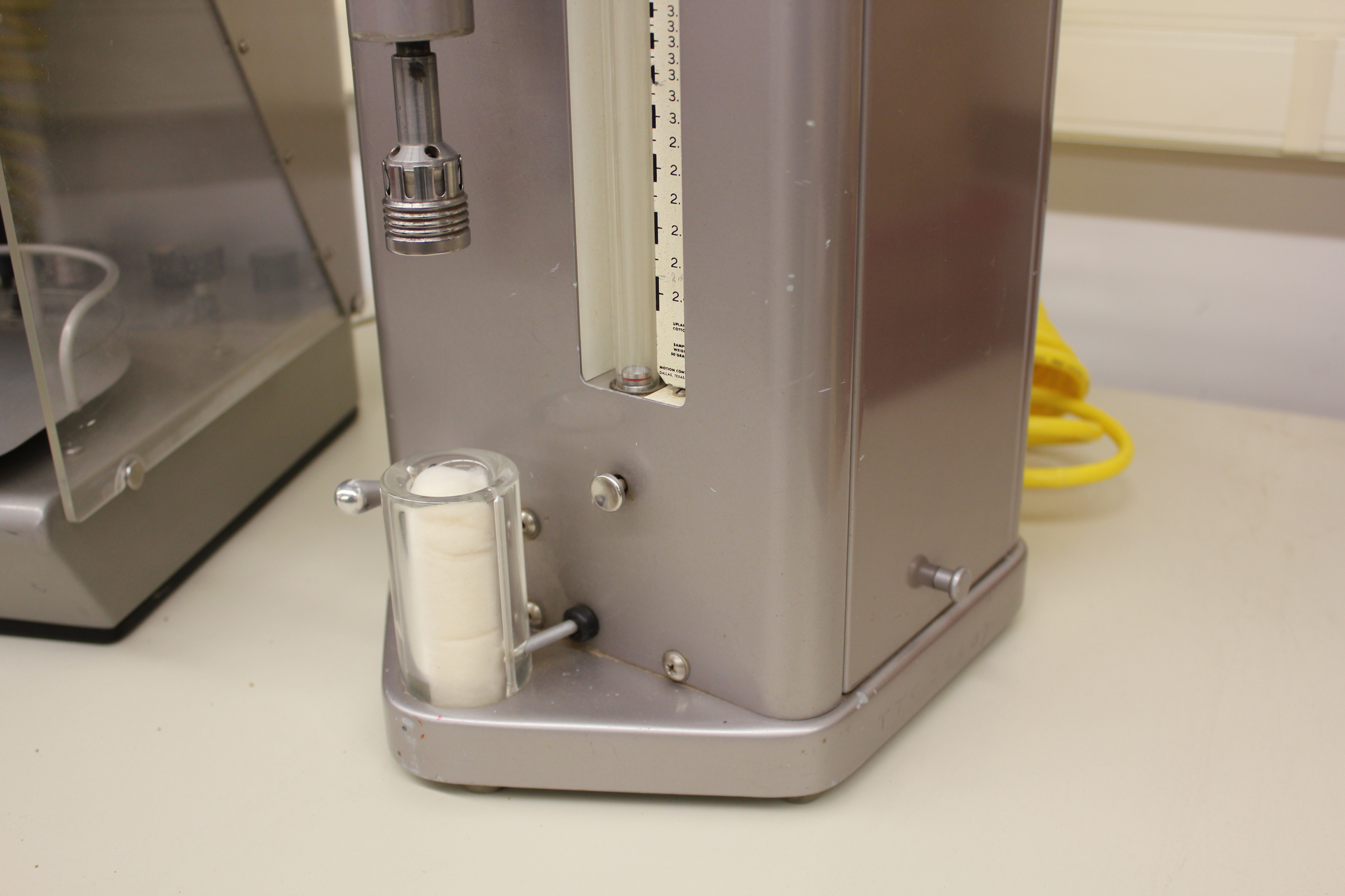 Fibronaire Instrument loaded and ready for testing.