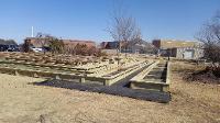 New raised flower trial beds at Horticulture Gardens.  February 2018  