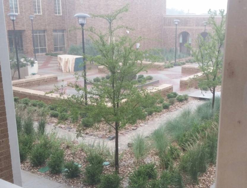 rainy day at tech