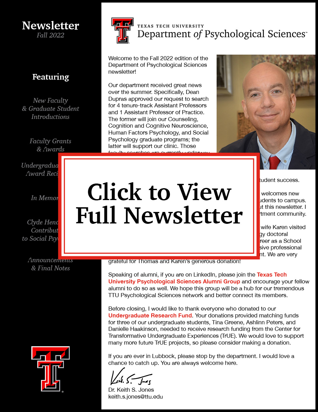 Fall 2022 Newsletter Cover