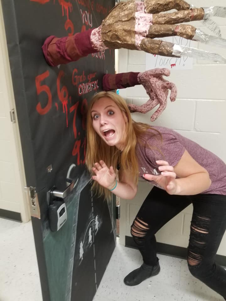 Picture from the Halloween Door Decorating Contest.