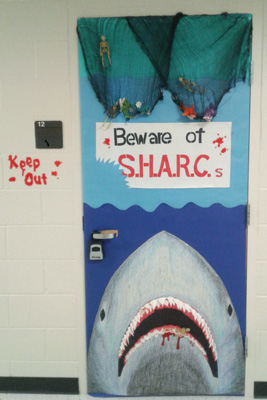 Picture from the Halloween Door Decorating Contest.