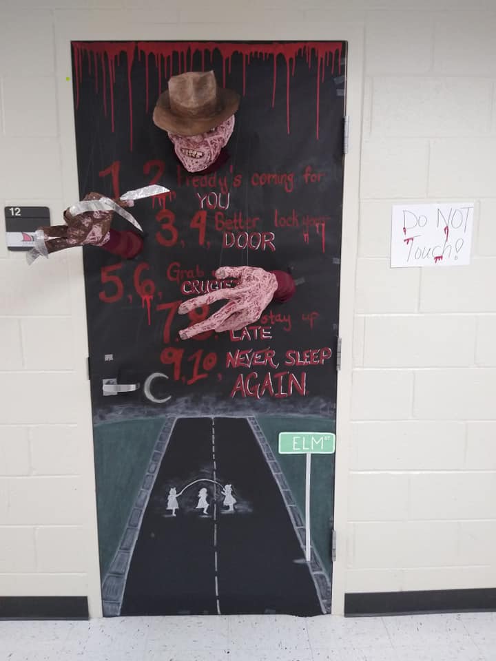 Picture from the Halloween Door Decorating Contest.