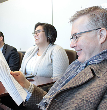 Staff in meeting