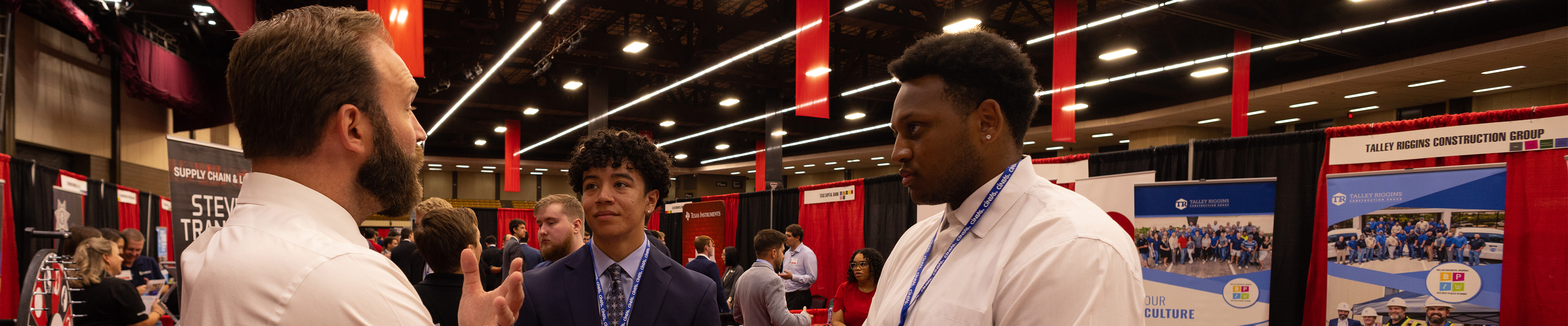 Students at a Career Fair