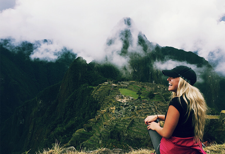 Student in Machu Picchu