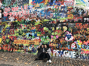 John Lennon Wall in Prague, Czech Republic