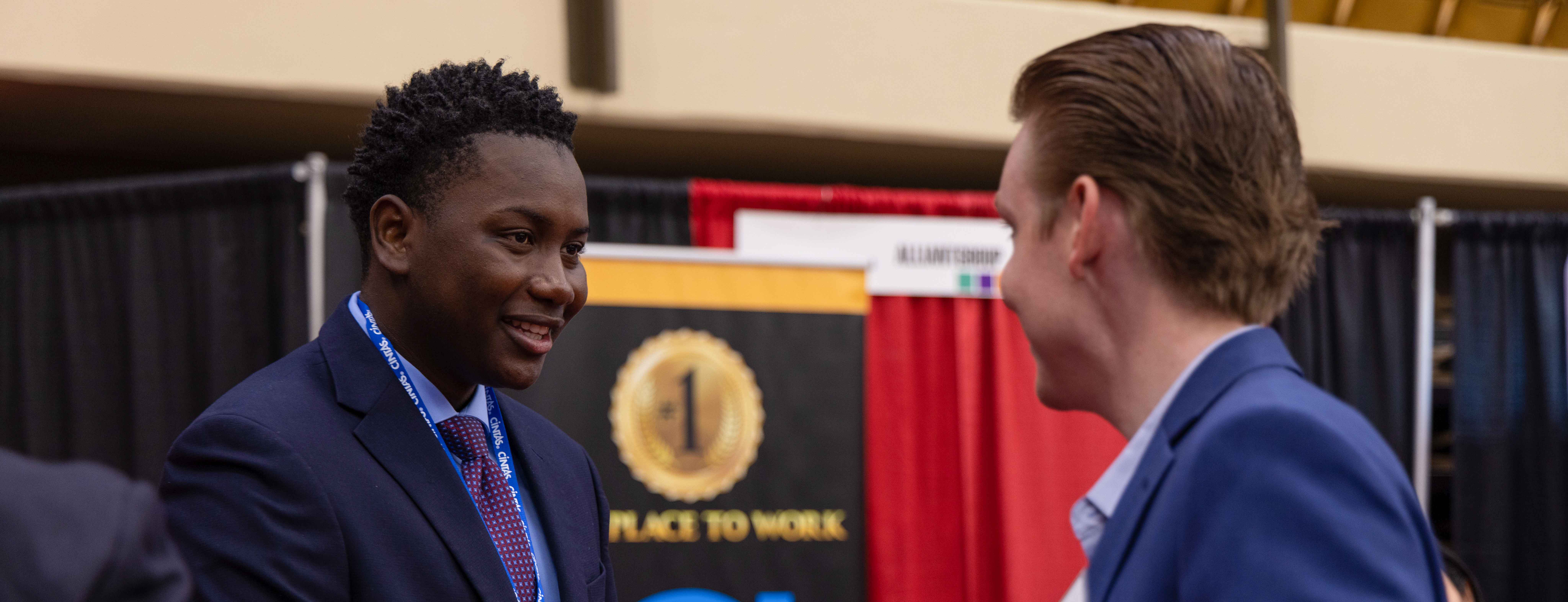 Students at a Career Fair