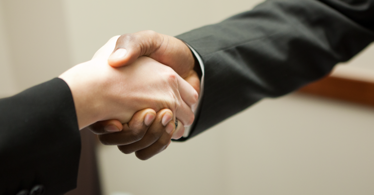 Photo of a handshake