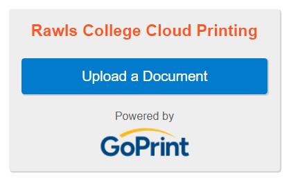 Rawls College Cloud Print Login