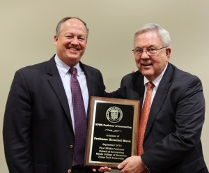 (L to R) Bill Hanley with Professor Mann (L to R) Bill Hanley with Professor Mann