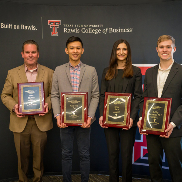 Celebrating the 2024 Jerry S. Rawls Excellence in Undergraduate Teaching Award Winners