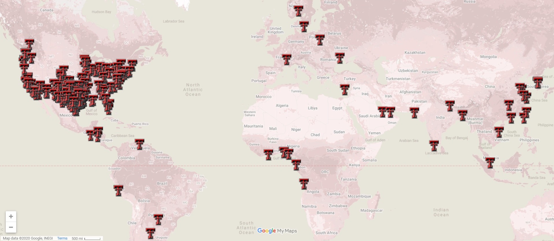 Map of students