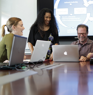 Students participating in research activities