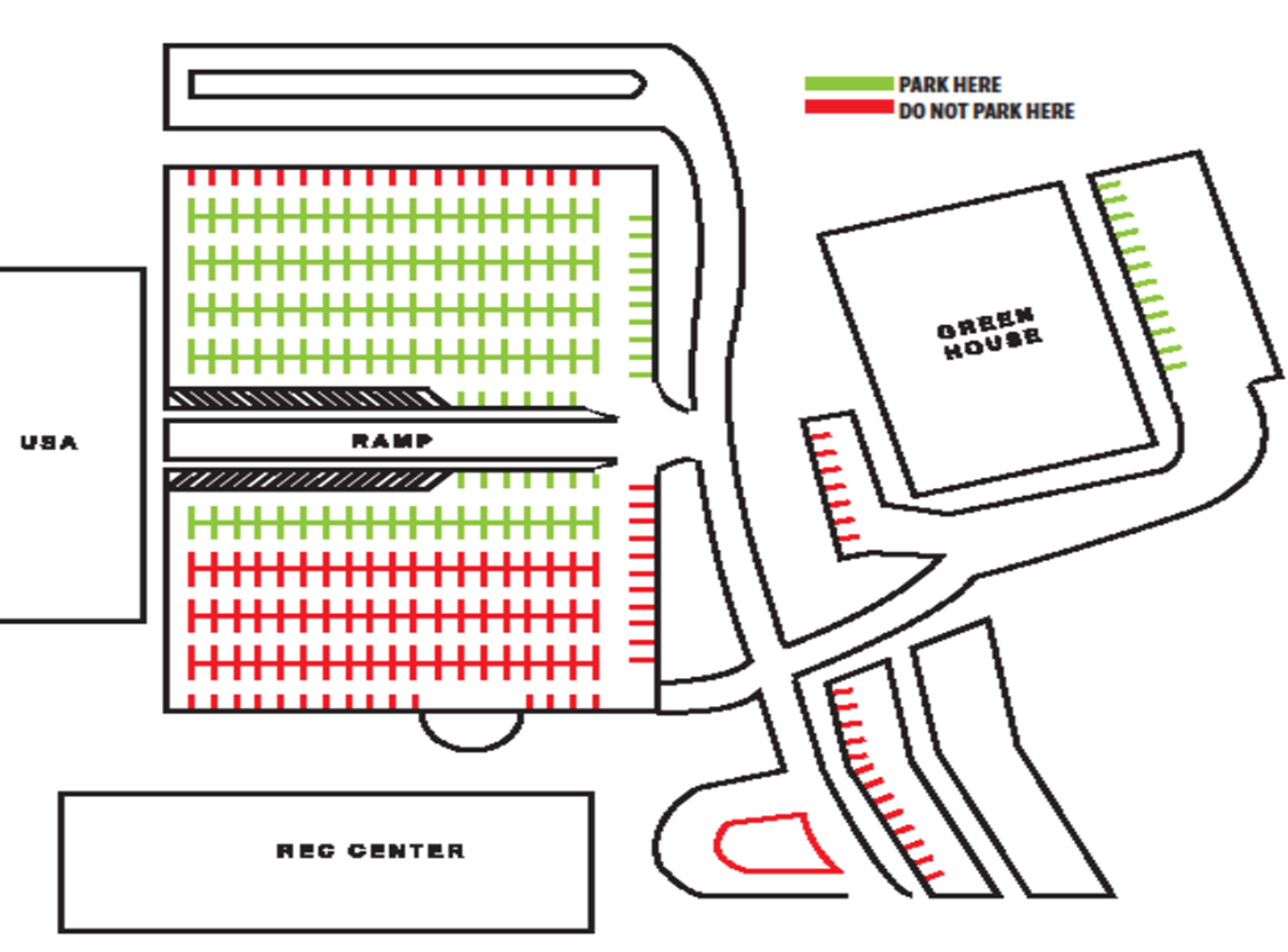 Recreation Parking Map REC Parking