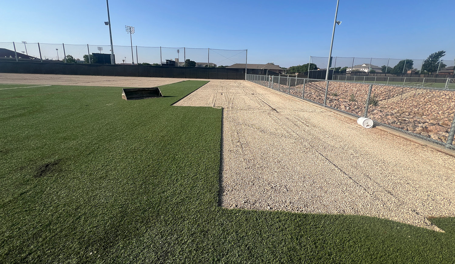 turf being removed