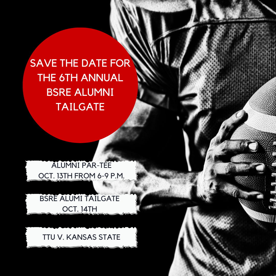 Save The Date for the alumni tailgate. Alumni Par-tee Oct. 21st from 6 to 9. Tailgate on Oct. 22nd