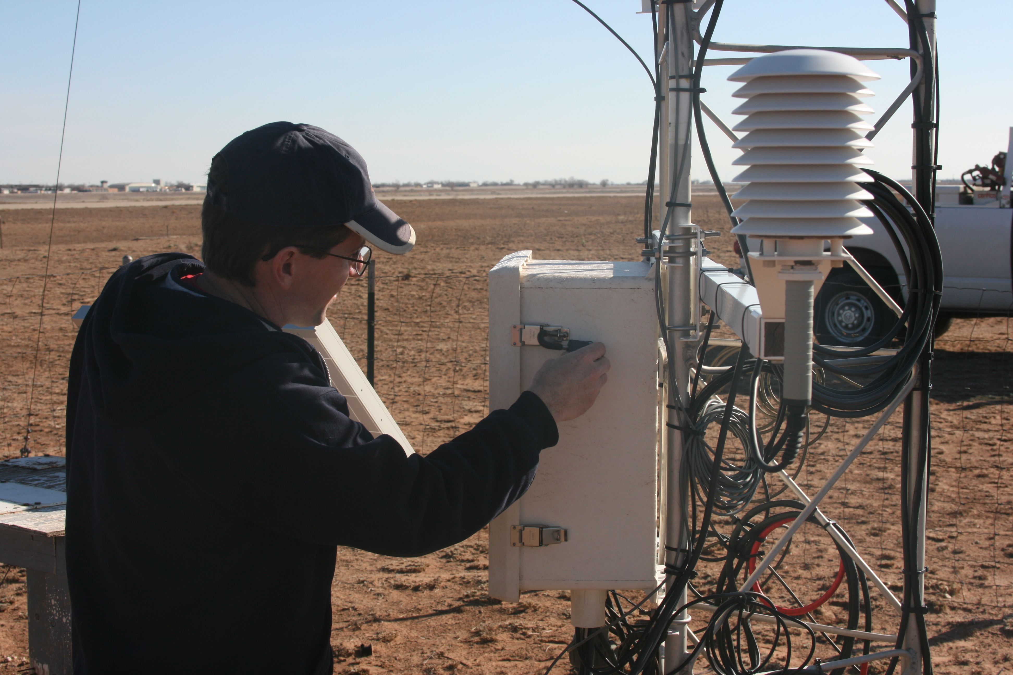 burgett working on mesonet