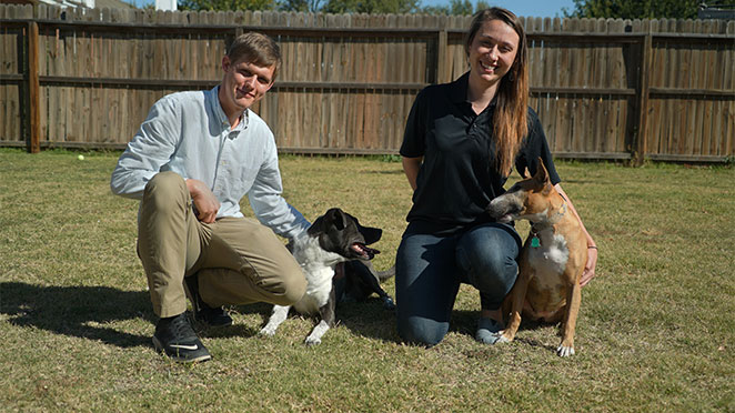 researchers and their dogs