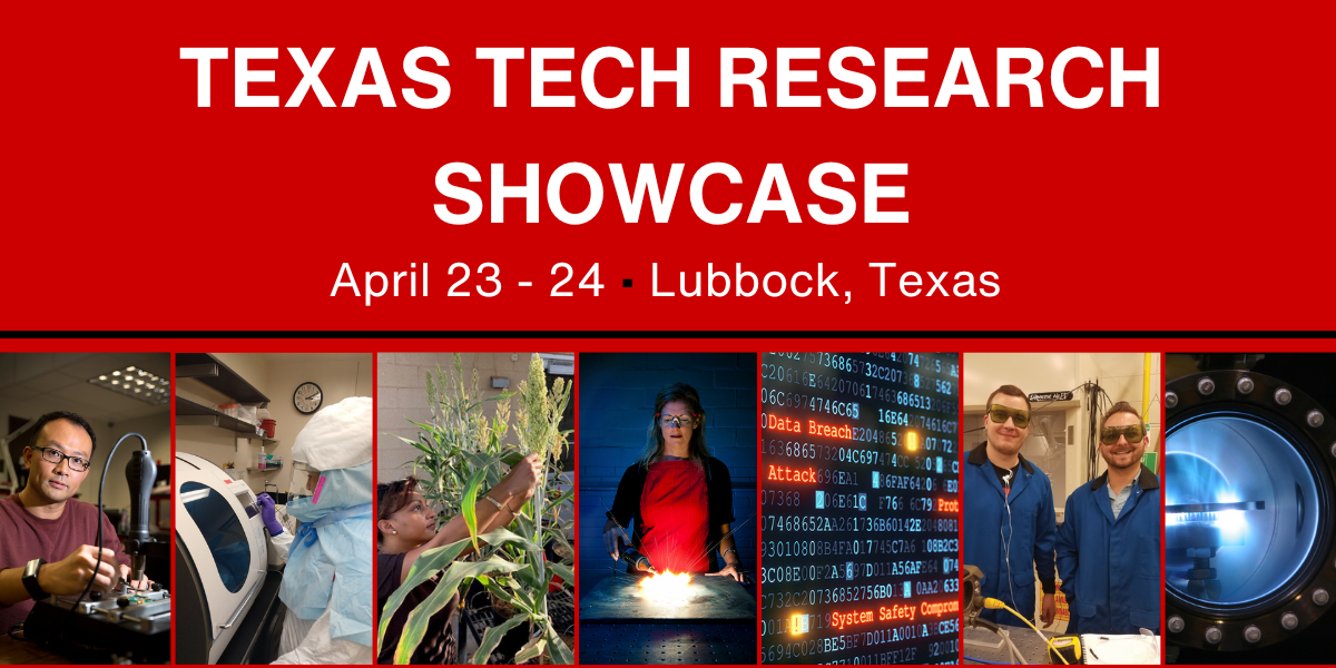 Texas Tech Research Showcase April 23-24 Lubbock, TX