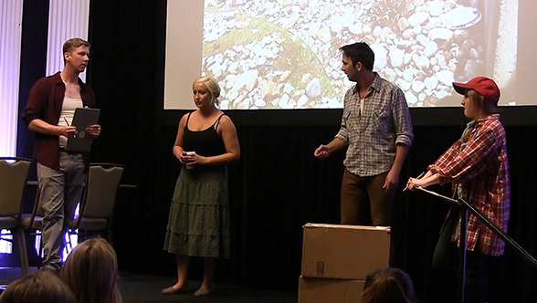 After the Storm, a play by Texas Tech professor Norman Bert, starts in the aftermath of a tornado. The play was inspired by accounts from survivors of the Moore, Okla. tornado and data from associate professor Ali Nejat. The play was performed at the 2019 Natural Hazards Workshop in Broomfield, Colorado.