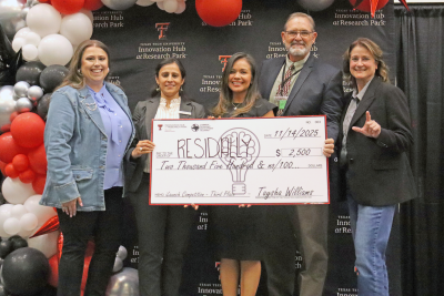 ResidAlly team winning at iLaunch Competition