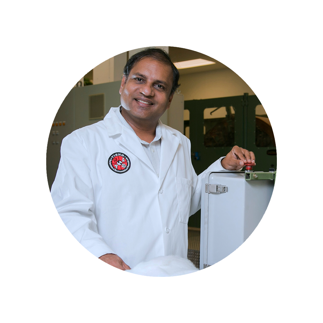 Dr, Seshadri Ramkumar in his lab