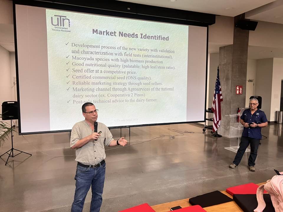 Researcher presents market needs on his research and how to commercialize his product.