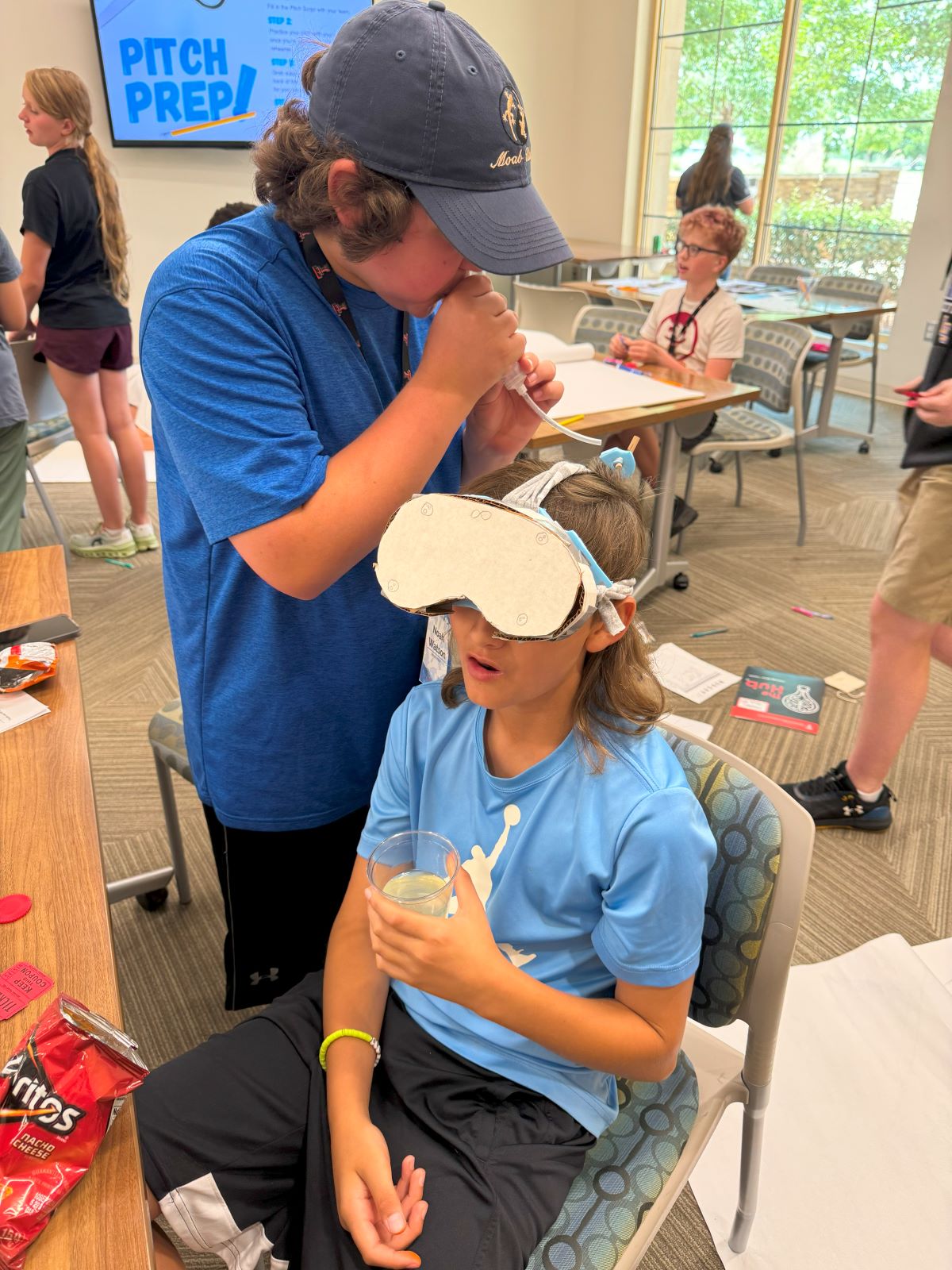 Boys developing prototype at Shark Tank Jr.