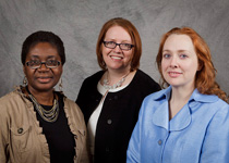 Pictured from left to right: Amma Akrofi, Amy Parker and Kelly Phelan.